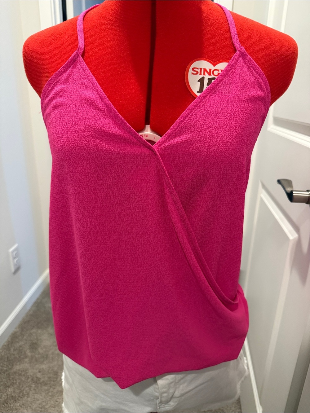 Sophie Rue Hot Pink Surplice Camisole